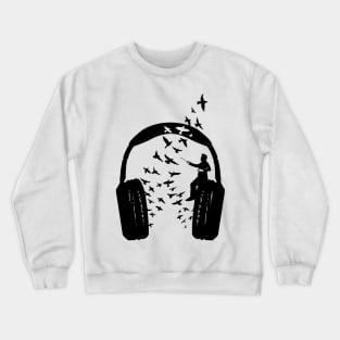 Headphone Conducting music Crewneck Sweatshirt